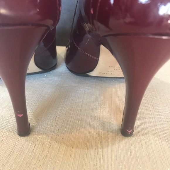 Kate Spade Giselle patent leather in Ruby 8M - Picture 7 of 8
